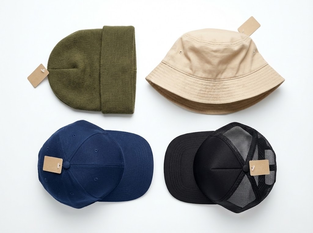 Various hat styles