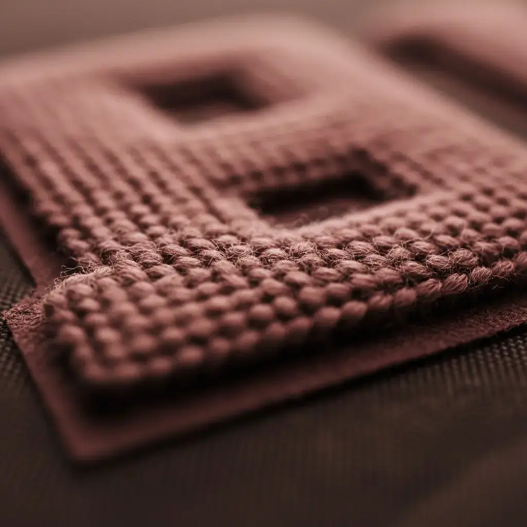 Chenille number detail on jacket