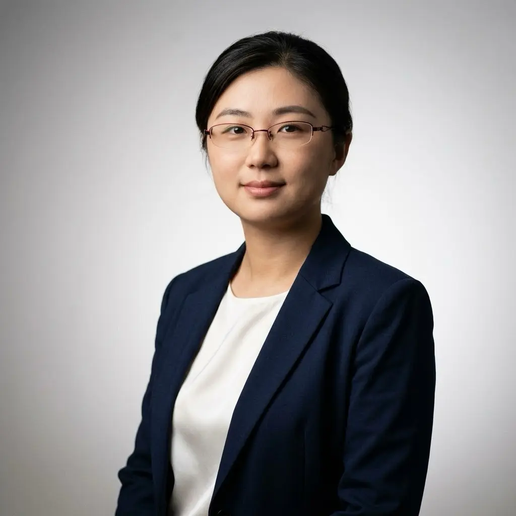 Sally Yang in factory